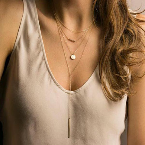 Turquoise Crystal Bead Necklace